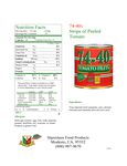 Stanislaus 74-40 6 Ib. Canned Tomato Filets