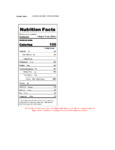 Capora 750 mL Caramel Flavoring Syrup Nutrition Information