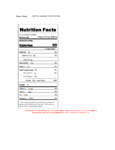 Capora 750 mL Hazelnut Flavoring Syrup Nutrition Information