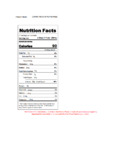 Capora 750 mL Peach Flavoring Syrup Nutrition Information