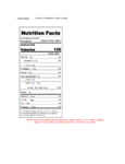 Capora 750 mL Strawberry Flavoring Syrup Nutrition Information