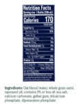Chobani Mixed Berry Nutrition