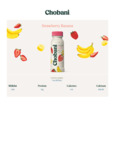 YOGURT GREEK DRINKABLE STRAWBERRY BANANA 8/7OZ CHOBANI 951