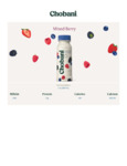 YOGURT GREEK DRINKABLE MIXED BERRY 8/7OZ CHOBANI 952