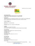 Paris Gourmet Vegan Sheet Butter Nutrition