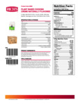 Rich's Culinary Solutions Plant-Based Heavy Cooking Creme 8 lb. Nutrition Information Rich's Culinary Solutions Plant-Based Heavy Cooking Creme 8 lb. Nutrition Information