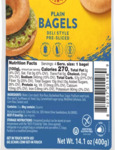 Schar GF Plain Bagel Nutrition