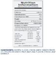Sunkist Lemonade Concentrate Nutrition