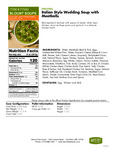 Blount Italian Style Wedding Soup with Meatballs Nutrition