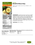 Blount Broccoli and Cheese Soup Nutrition 