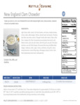 878KTC700274_New England Clam Chowder nutrition