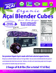 ACAI CUBES BLENDER ORGANIC UNSWEET nutrition