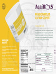 Acai Roots Passion Fruit Cream Nutrition