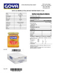 GOYA 7.5 oz. Yellow Hot Pepper Paste Nutrition Information GOYA 7.5 oz. Yellow Hot Pepper Paste Nutrition Information