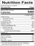 Alpine Yogurt Wafers 25lb_nutrition