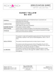 Roxy & Rich Sunny Yellow Nutrition