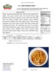 Beef Noodle Soup Nutrition Facts