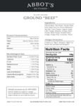 BEEF VEGAN GROUND PLANT BASED 4_3LB ABBOT'S BUTCHER Nutrition