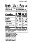 Polar Bitter Lemon Nutrition