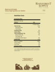 Black Carrot Powder Nutrition Label