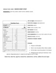 Bossen 74 fl. oz. (6.6 lb.) Honey Flavored Syrup Nutrition Information
