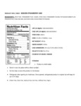 	Bossen 9.9 lb. Strawberry Fruit Jam / Smoothie Paste Nutrition Information