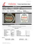 Eiffel Tower Imported Soft Ripened Brie Cheese 2.2 lb. Wheel Nutrition Information