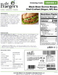 BURGER VEGAN QUINOA VEGGIE 40-4 OZ DR