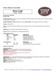 White truffle butter nutrition White truffle butter nutrition