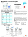 Satin Ice White Vanilla Buttercream Icing Mix Nutrition Information