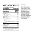 Capora Caramel Frappe Nutrition