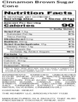 The Konery Cinnamon Brown Sugar Waffle Cones Nutrition The Konery Cinnamon Brown Sugar Waffle Cones Nutrition