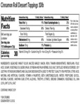 100CNMNRL10 nutrition