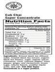 David Rio Cub Chai Super Concentrate Nutritional Information David Rio Cub Chai Super Concentrate Nutritional Information