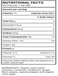 David Rio Turmeric Latte Nutritional Information David Rio Turmeric Latte Nutritional Information