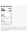 DaVinci Gourmet Mocha Cappuccino Nutrition