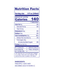 Dole Pineapple Juice 46 fl. oz. Nutrition Info
