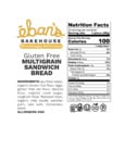 Eban's Bakehouse GF Sandwich Bread Loaf Nutrition