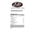 EllisFreshBrewedDecafTeaNutrition