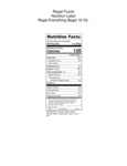 Regal Everything Bagel 16 oz. Nutrition Updated