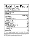 Nutrition / Ingredient Label