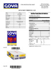 GOYA 14 oz. Fancy Red Pimentos Nutrition Information