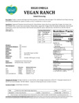 Follow Your Heart Vegan Ranch Dressing Nutrition Information