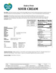 Follow Your Heart Vegan Sour Cream Nutrition Information