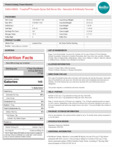 Nutrition / Ingredient Label