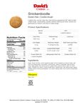 Spec Sheet/Nutrition