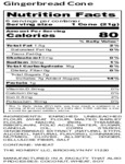 The Konery Gingerbread Waffle Cones Nutrition The Konery Gingerbread Waffle Cones Nutrition