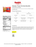David's Snickerdoodle Nutrition
