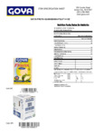 GOYA FRUTA GUANABANA PULP 14 OZ Nutrition GOYA FRUTA GUANABANA PULP 14 OZ Nutrition