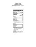 Regal Greek Seasoning 2.5 lb. Nutrition Information Regal Greek Seasoning 2.5 lb. Nutrition Information